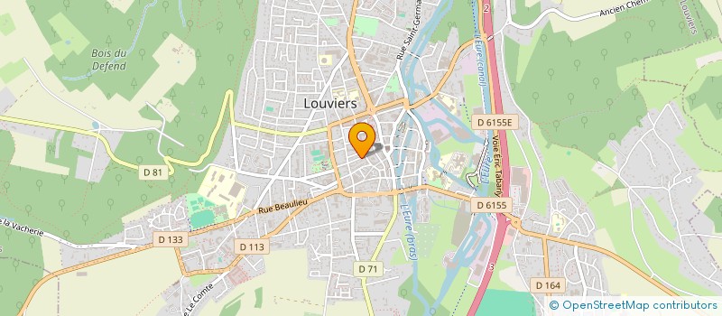 localisation de l'entreprise CHEZ TATIN à LOUVIERS