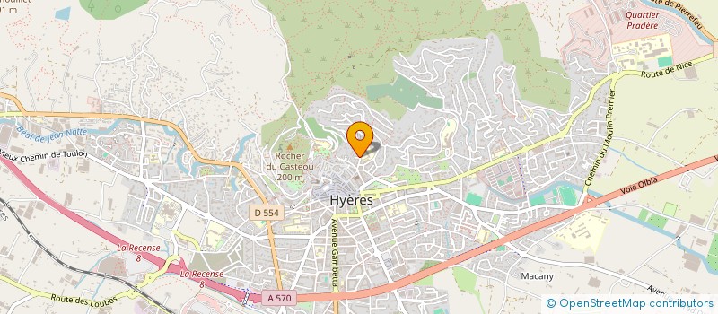 localisation de l'entreprise CHEZ TCHOUTCHOUNE à HYERES