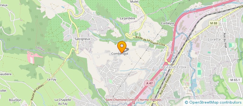 localisation de l'entreprise CHEZ TIC  LA GRAND-CROIX