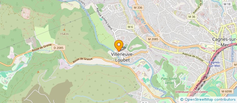 localisation de l'entreprise CHEZ TILLIA à VILLENEUVE-LOUBET