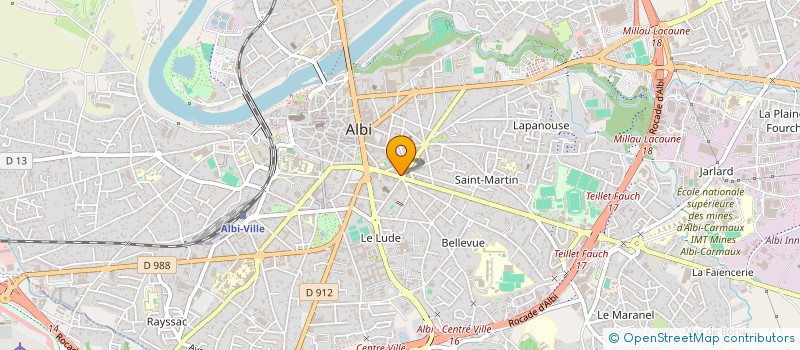 localisation de l'entreprise CHEZ TIN.TIN à ALBI