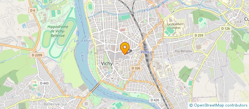 localisation de l'entreprise CHEZ TINTIN à VICHY