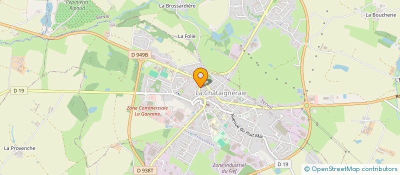 localisation de l'entreprise CHEZ TITI KEBAB  LA CHATAIGNERAIE