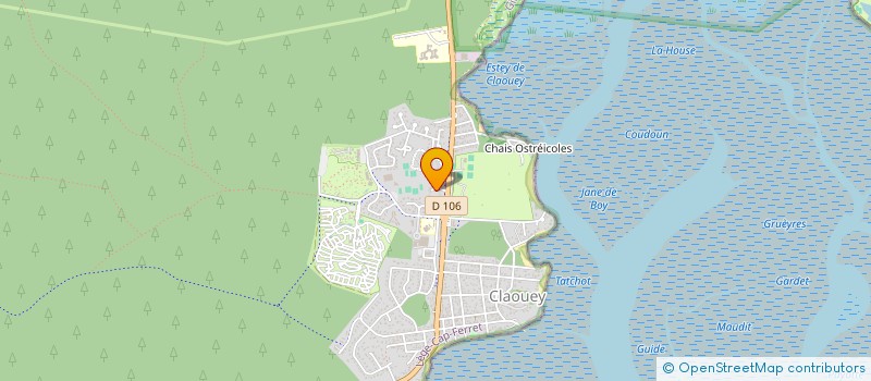 localisation de l'entreprise CHEZ TOM à LEGE-CAP-FERRET