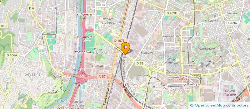 localisation de l'entreprise CHEZ TON OSTEO à GRENOBLE