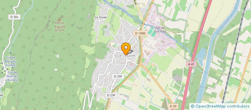 localisation de l'entreprise CHEZ TONTON  LE TOUVET