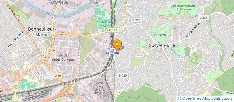 localisation de l'entreprise CHEZ TONY  SUCY-EN-BRIE