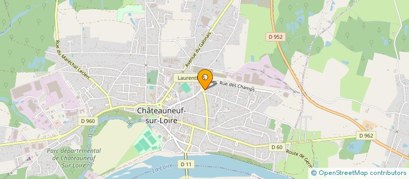 localisation de l'entreprise CHEZ TOTOF à CHATEAUNEUF-SUR-LOIRE