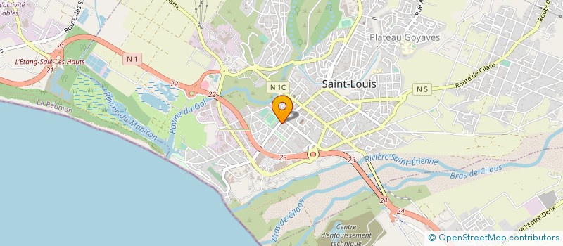 localisation de l'entreprise CHEZ TOUKY à SAINT-LOUIS