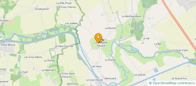 localisation de l'entreprise CHEZ TRANQUILLE  TREVERIEN