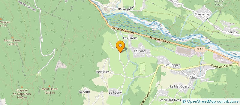 localisation de l'entreprise CHEZ TREFANT à ALEX