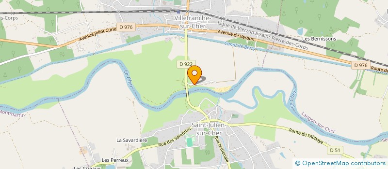 localisation de l'entreprise CHEZ TULIA  VILLEFRANCHE-SUR-CHER