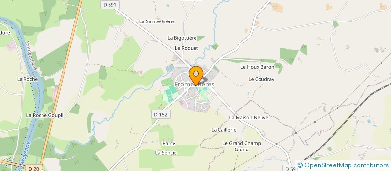 localisation de l'entreprise CHEZ VAL ET JC  FROMENTIERES