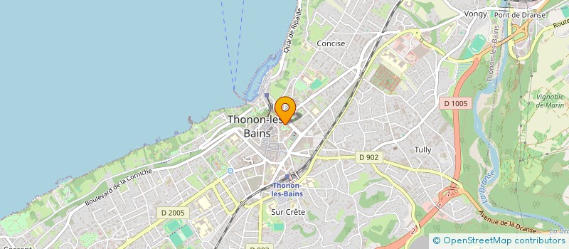 localisation de l'entreprise CHEZ VINCE à THONON-LES-BAINS