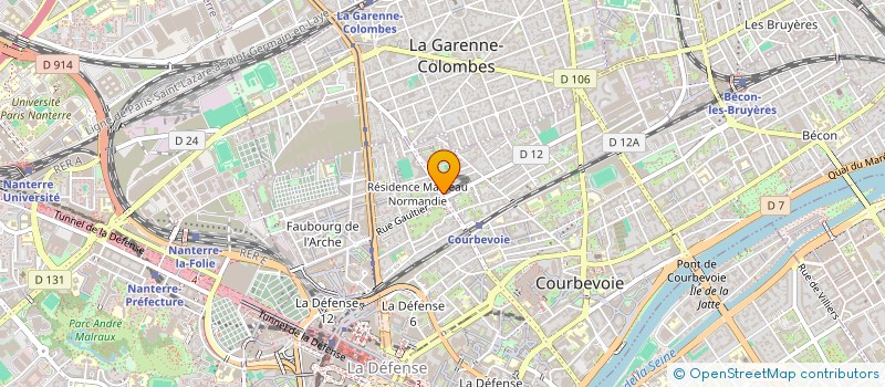 localisation de l'entreprise CHEZ VOUS à COURBEVOIE