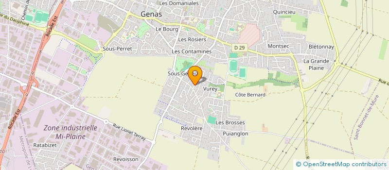 localisation de l'entreprise CHEZ VOUS à GENAS
