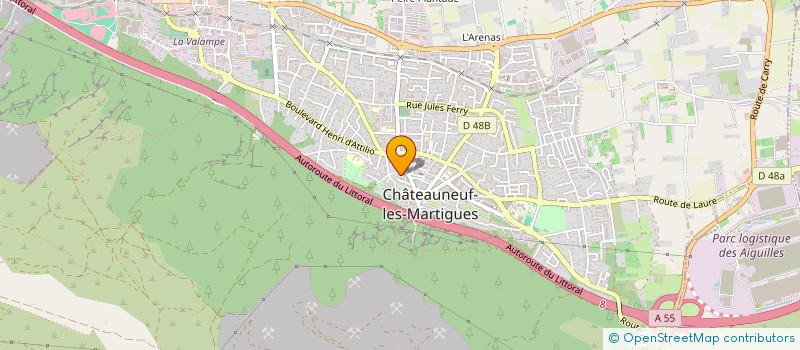 localisation de l'entreprise CHEZ VOUS SERVICES  CHATEAUNEUF-LES-MARTIGUES