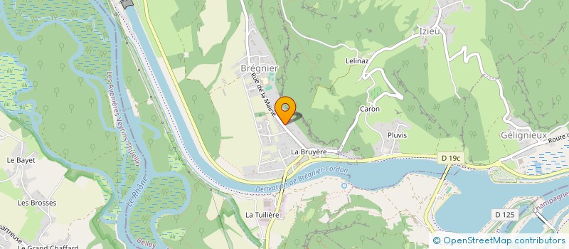 localisation de l'entreprise CHEZ WILLY  BREGNIER-CORDON