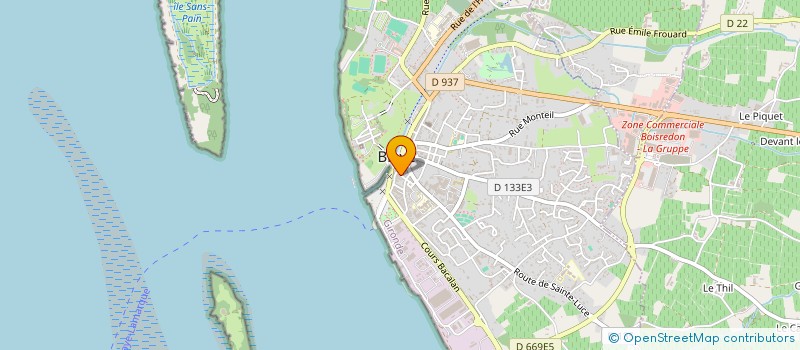 localisation de l'entreprise CHEZ YANNOU à BLAYE