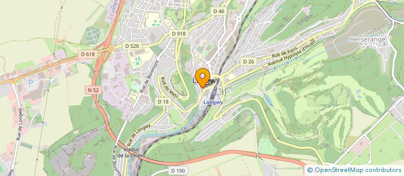 localisation de l'entreprise CHEZ YASS ET SAB S à LONGWY