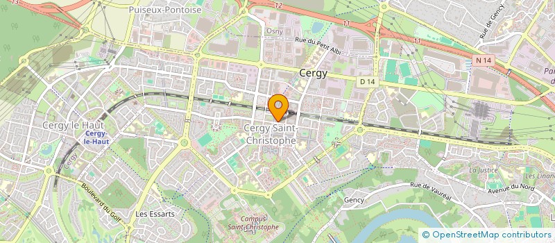 localisation de l'entreprise CHEZ YEN  CERGY