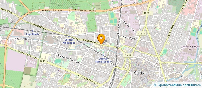 localisation de l'entreprise CHEZ YENGE  COLMAR