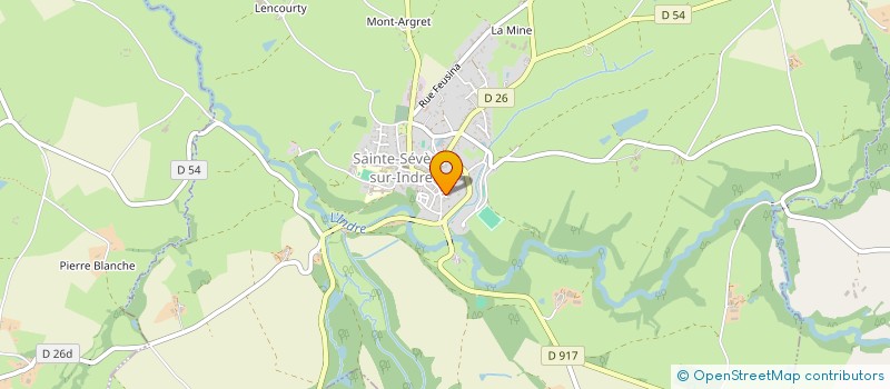 localisation de l'entreprise CHEZ YVELIN à SAINTE-SEVERE-SUR-INDRE