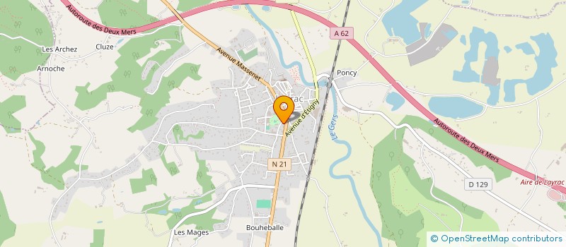 localisation de l'entreprise CHEZ YVELISE à LAYRAC