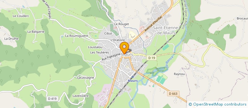 localisation de l'entreprise CHEZ ZAZOU ET GUILLAUME à MAURS