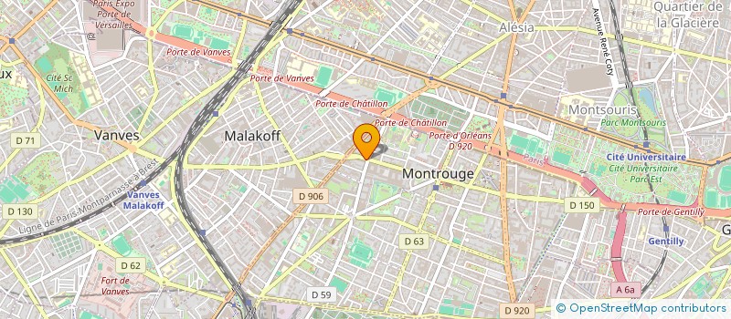 localisation de l'entreprise CHEZ ZHANG  MONTROUGE