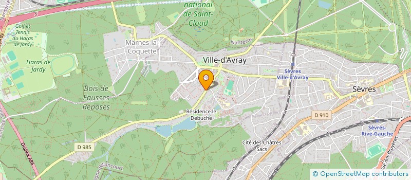 localisation de l'entreprise CHEZ ZHENG  VILLE-D'AVRAY