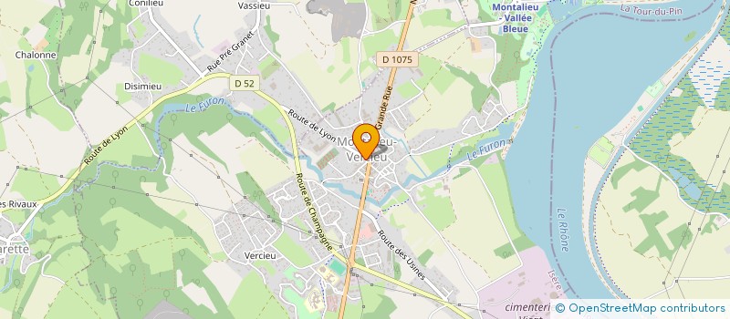 localisation de l'entreprise CHEZ ZOO LOUP  MONTALIEU-VERCIEU