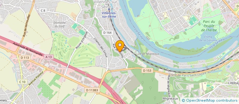 localisation de l'entreprise CHEZAL  VILLENNES-SUR-SEINE