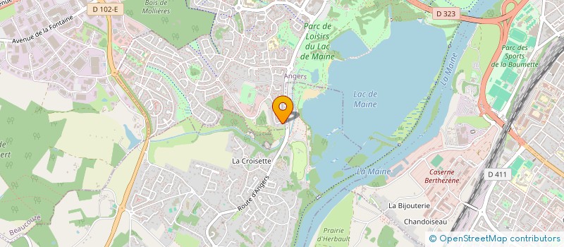 localisation de l'entreprise CHEZALVIEL INVEST à ANGERS