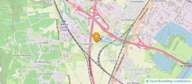 localisation de l'entreprise CHEZEAU TRANSPORTS  VARENNES-LES-MACON