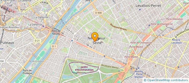 localisation de l'entreprise CHF ET ASSOCIES-AUDIT à NEUILLY-SUR-SEINE