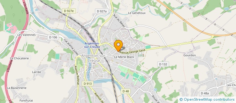 localisation de l'entreprise CHG à ARGENTON-SUR-CREUSE
