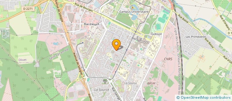 localisation de l'entreprise CHG TRANSPORT à ORLEANS