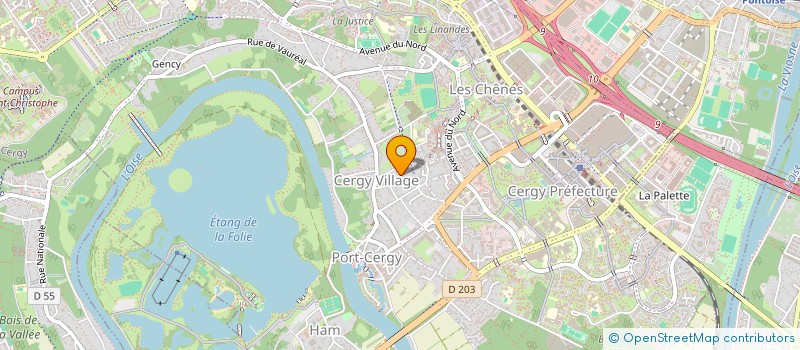 localisation de l'entreprise CHHALFA  CERGY