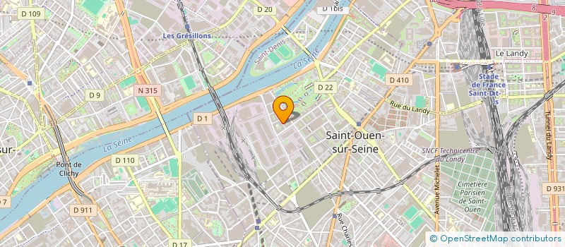 localisation de l'entreprise CHHUN-NGO à SAINT-OUEN-SUR-SEINE