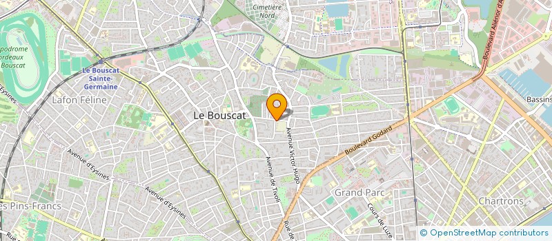 localisation de l'entreprise CHI (CARREAU HOLDING D INVESTISSEMENT)  LE BOUSCAT