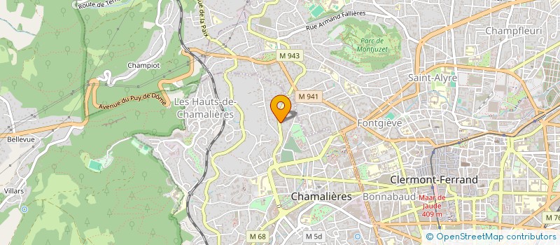 localisation de l'entreprise CHI HYDRAE à CHAMALIERES