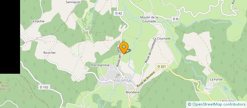 localisation de l'entreprise CHIAB MACONNERIE  VISCOMTAT