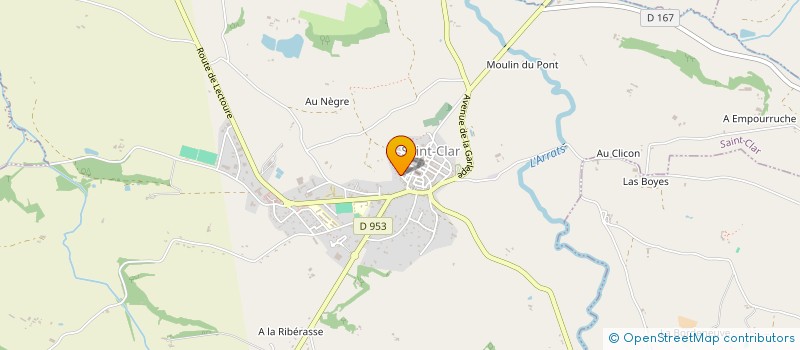 localisation de l'entreprise CHIABO  SAINT-CLAR