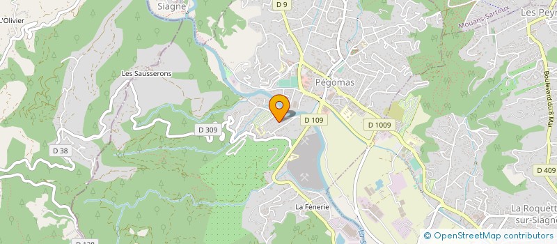 localisation de l'entreprise CHIALO COURTAGE à PEGOMAS