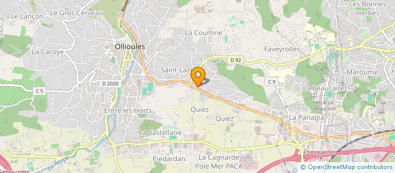 localisation de l'entreprise CHIALOU  OLLIOULES