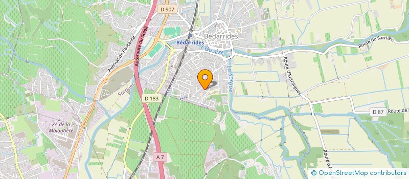 localisation de l'entreprise CHIARA  BEDARRIDES