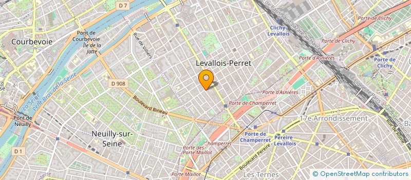 localisation de l'entreprise CHIARALE à LEVALLOIS-PERRET