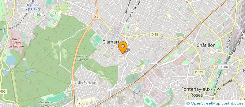 localisation de l'entreprise CHIARUZZI ET CIE à CLAMART