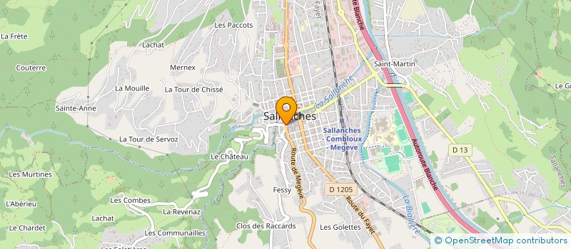 localisation de l'entreprise CHIAVENUTO à SALLANCHES